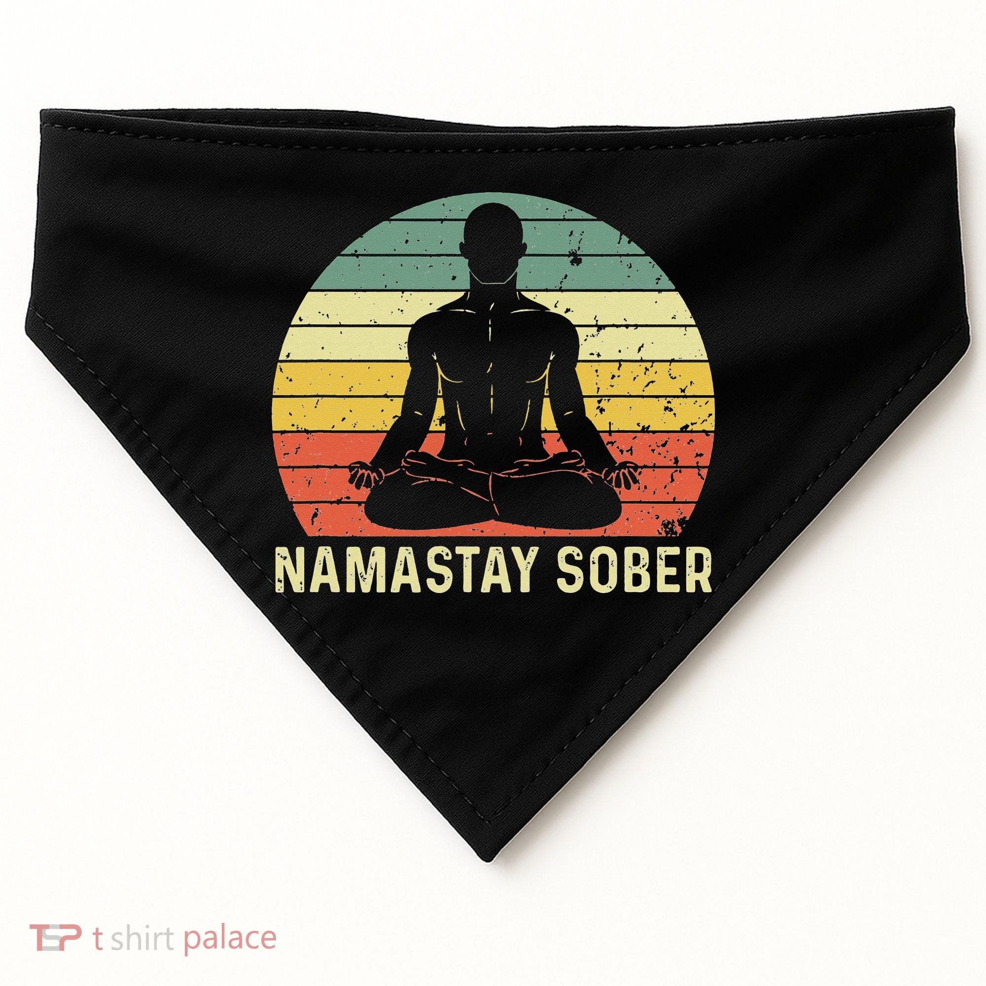 Namastay Sober Recovery Support Sobriety NA AA USA-Made Doggie Bandana