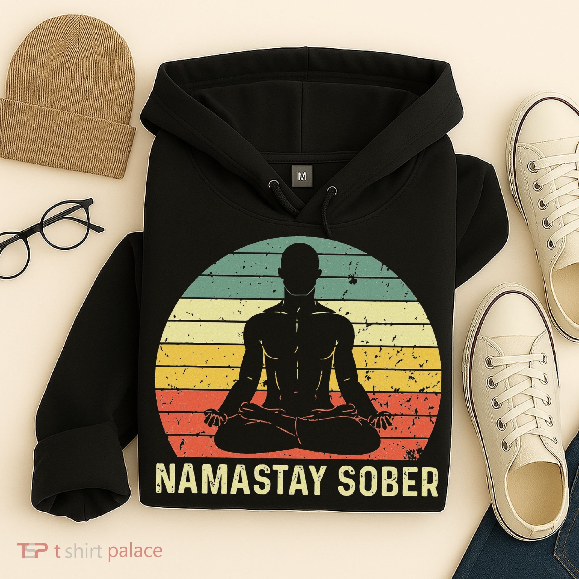 Namastay Sober Recovery Support Sobriety NA AA Hoodie