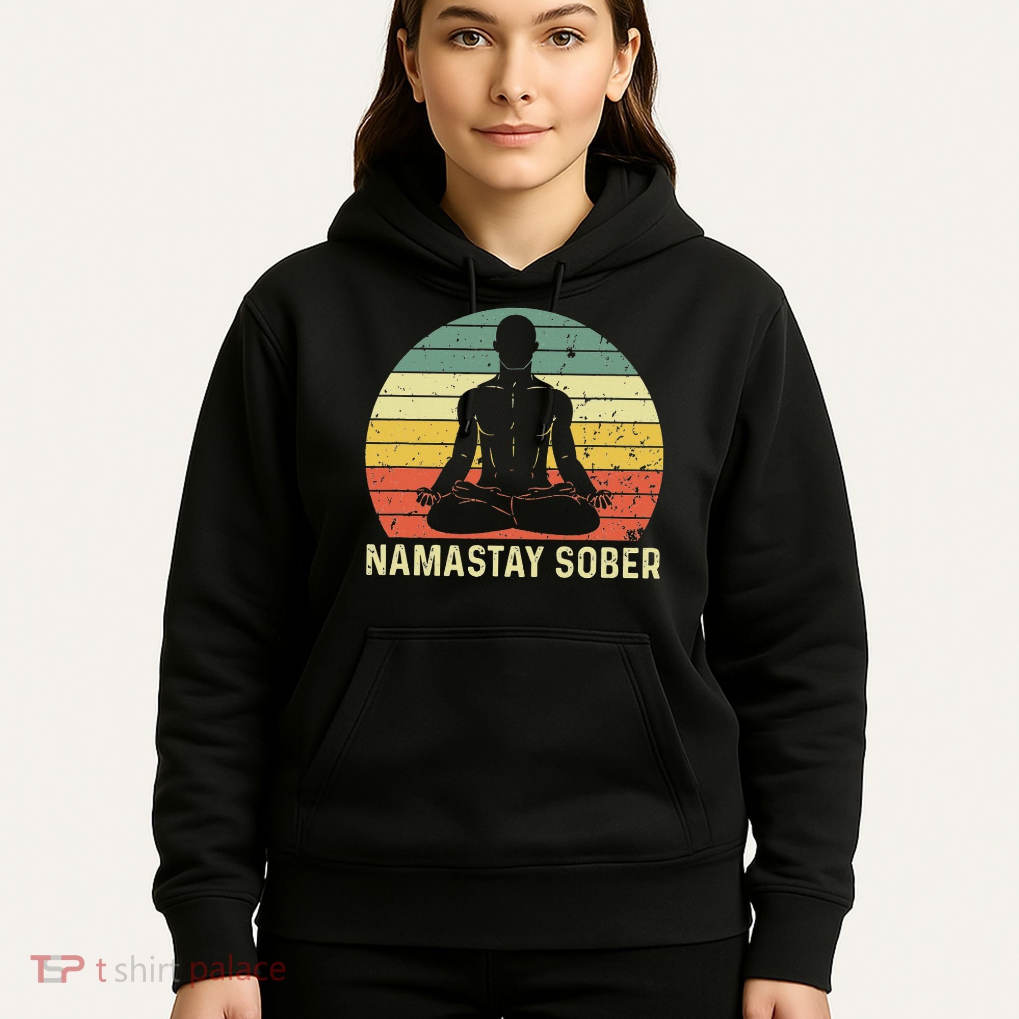 Namastay Sober Recovery Support Sobriety NA AA Hoodie
