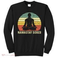 Namastay Sober Recovery Support Sobriety NA AA Sweatshirt thumb 0
