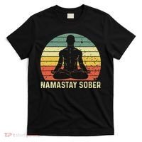 Namastay Sober Recovery Support Sobriety NA AA T-Shirt thumb 0