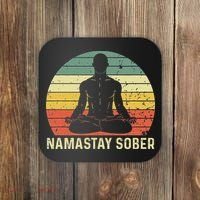 Namastay Sober Recovery Support Sobriety NA AA Coaster thumb 0