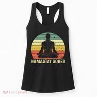 Namastay Sober Recovery Support Sobriety NA AA Women's Tank Top thumb 0