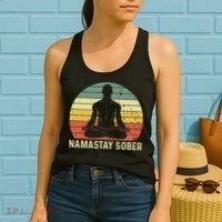 Namastay Sober Recovery Support Sobriety NA AA Women's Tank Top thumb 2
