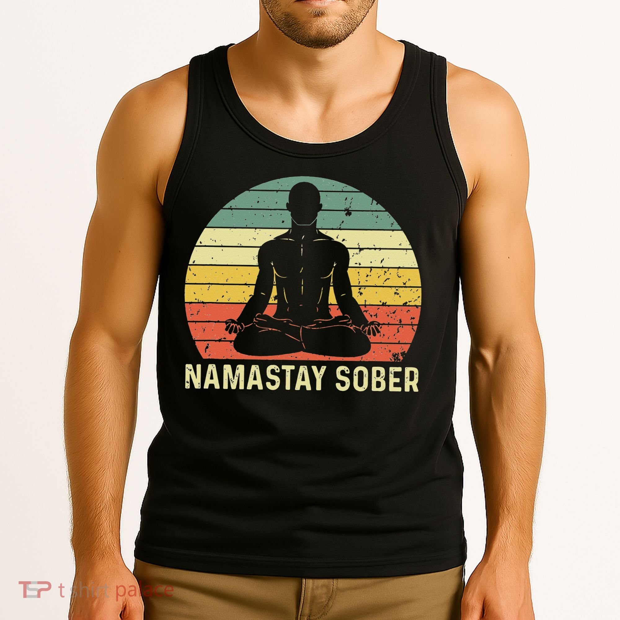 Namastay Sober Recovery Support Sobriety NA AA Tank Top