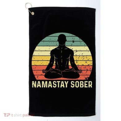 Namastay Sober Recovery Support Sobriety NA AA Golf Towel