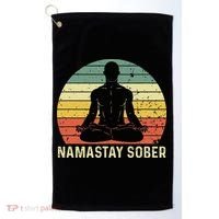 Namastay Sober Recovery Support Sobriety NA AA Golf Towel thumb 0