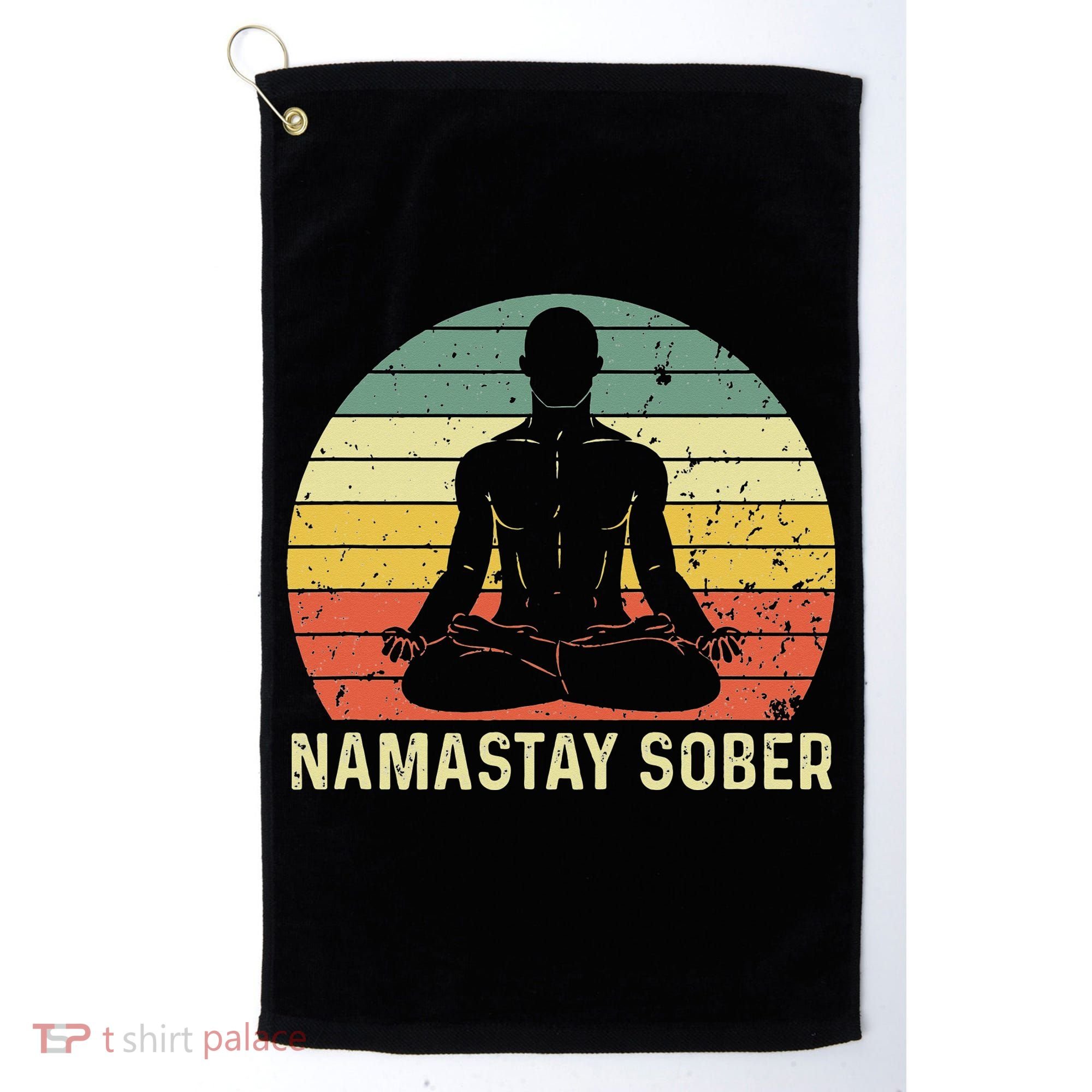 Namastay Sober Recovery Support Sobriety NA AA Golf Towel