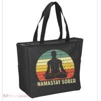 Namastay Sober Recovery Support Sobriety NA AA Tote Bag thumb 2