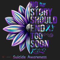 No Story Should End Too Soon Suicide Prevention Awareness Beanie thumb 2