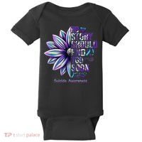 No Story Should End Too Soon Suicide Prevention Awareness Baby Bodysuit thumb 0