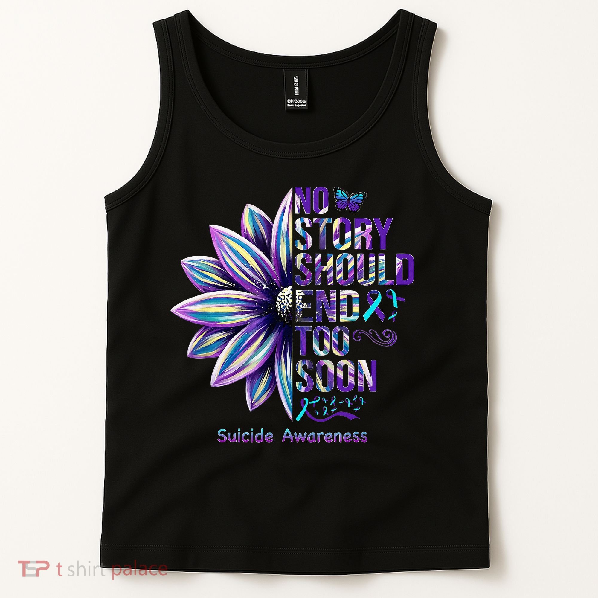 No Story Should End Too Soon Suicide Prevention Awareness Tank Top