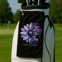 No Story Should End Too Soon Suicide Prevention Awareness Golf Towel thumb 2