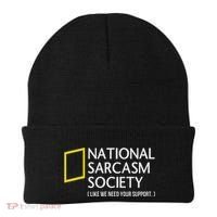 National Sarcasm Society Like We Need Your Support Beanie thumb 0