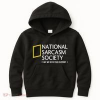 National Sarcasm Society Like We Need Your Support Kids Hoodie thumb 0