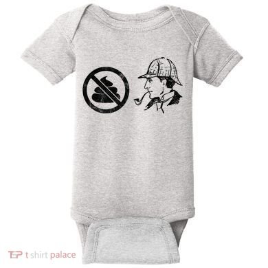 No Shit Sherlock Baby Bodysuit