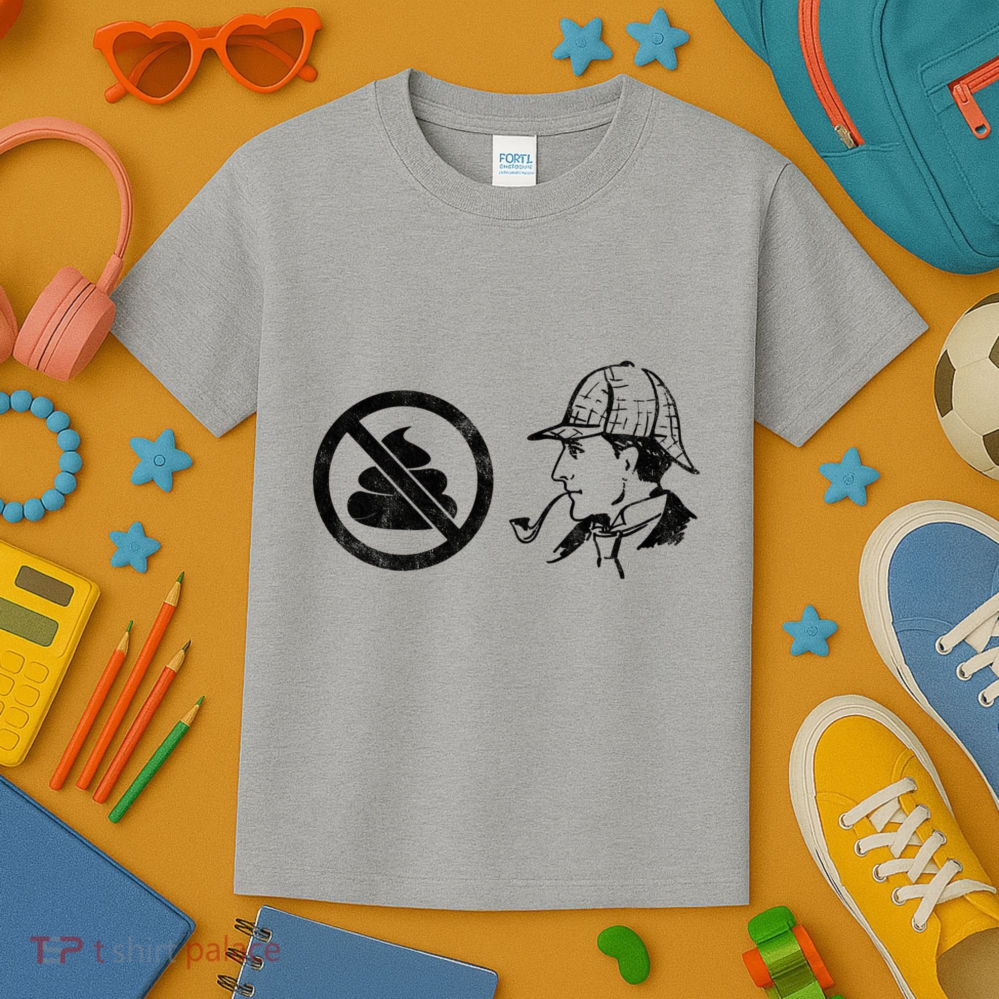 No Shit Sherlock Kids T-Shirt