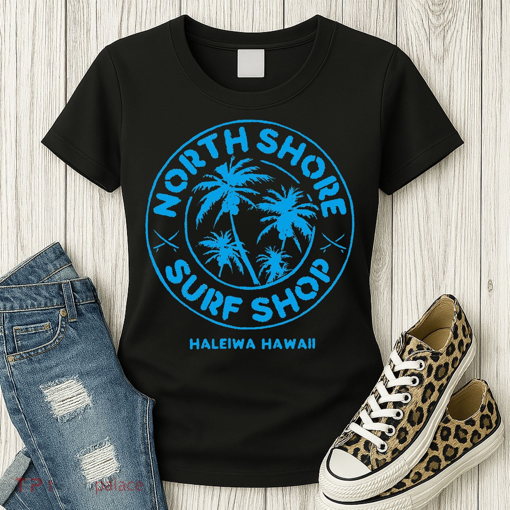 North Shore Surf Shop Retro Women's T-Shirt
