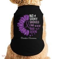 No Story Should End Too Soon Overdose Purple Ribbon Doggie Tank thumb 0