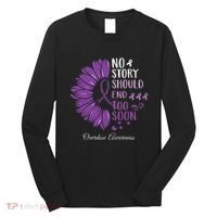 No Story Should End Too Soon Overdose Purple Ribbon Long Sleeve Shirt thumb 0