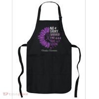 No Story Should End Too Soon Overdose Purple Ribbon Apron thumb 0
