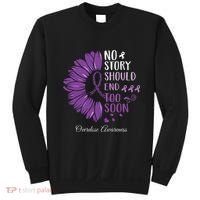 No Story Should End Too Soon Overdose Purple Ribbon Sweatshirt thumb 0