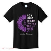 No Story Should End Too Soon Overdose Purple Ribbon Kids T-Shirt thumb 0