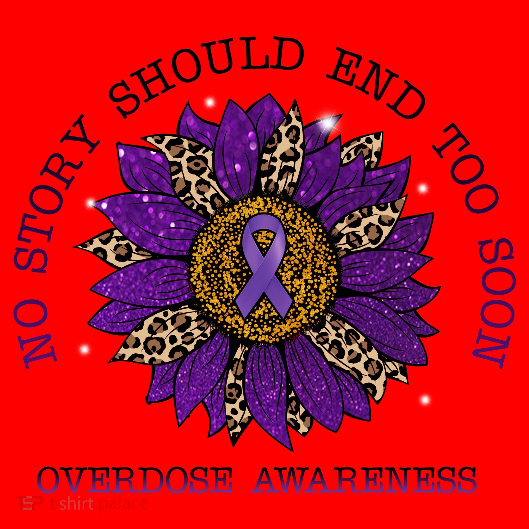 No Story Should End Too Soon Overdose Awareness Sunflower Ribbon Santa Hat