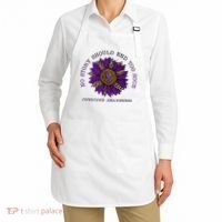 No Story Should End Too Soon Overdose Awareness Sunflower Ribbon Apron thumb 2