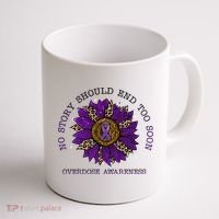 No Story Should End Too Soon Overdose Awareness Sunflower Ribbon Coffee Mug thumb 1