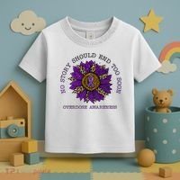 No Story Should End Too Soon Overdose Awareness Sunflower Ribbon Toddler T-Shirt thumb 3