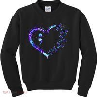 No Story Should End Too Suicide Prevention Awareness Kids Sweatshirt thumb 0