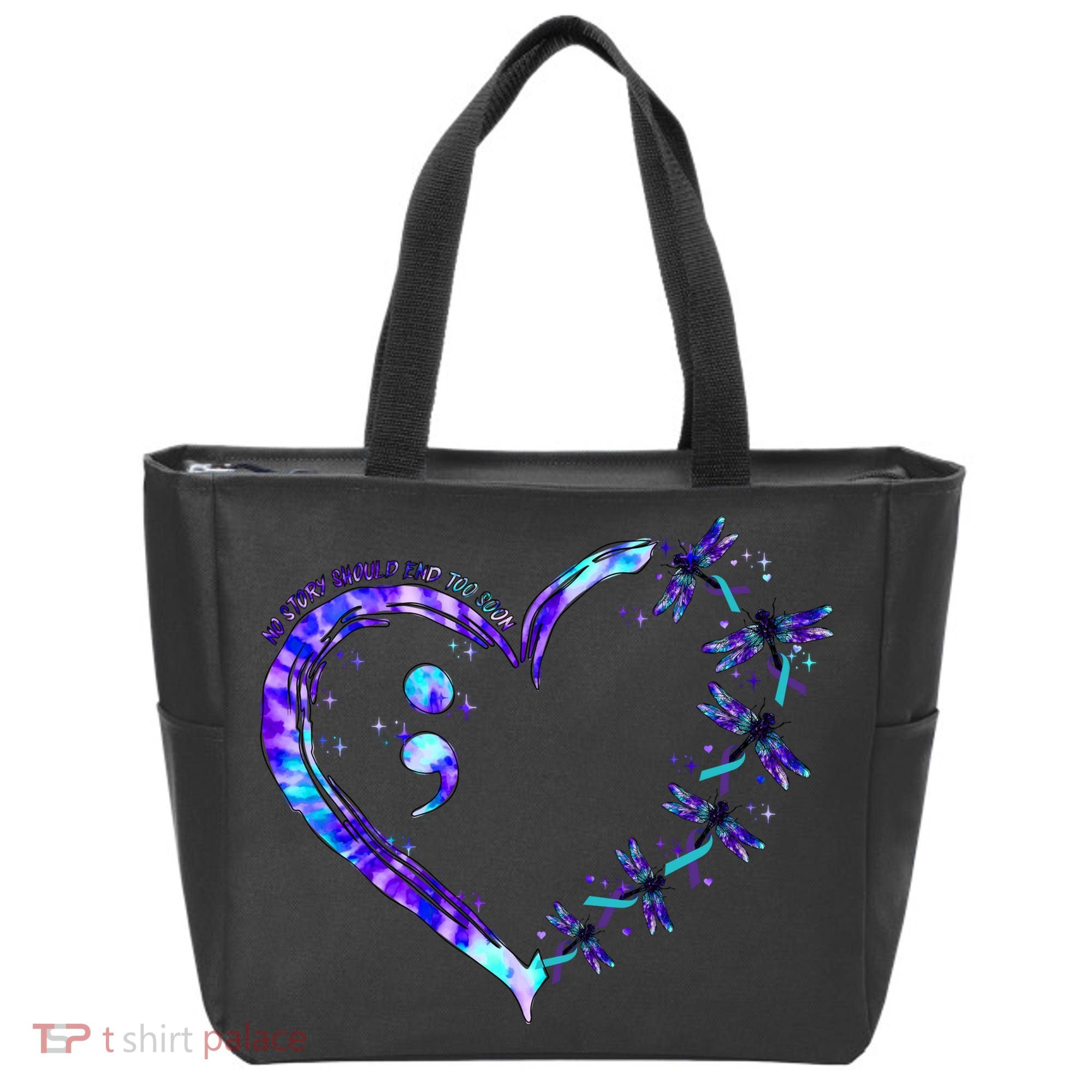 No Story Should End Too Suicide Prevention Awareness Tote Bag