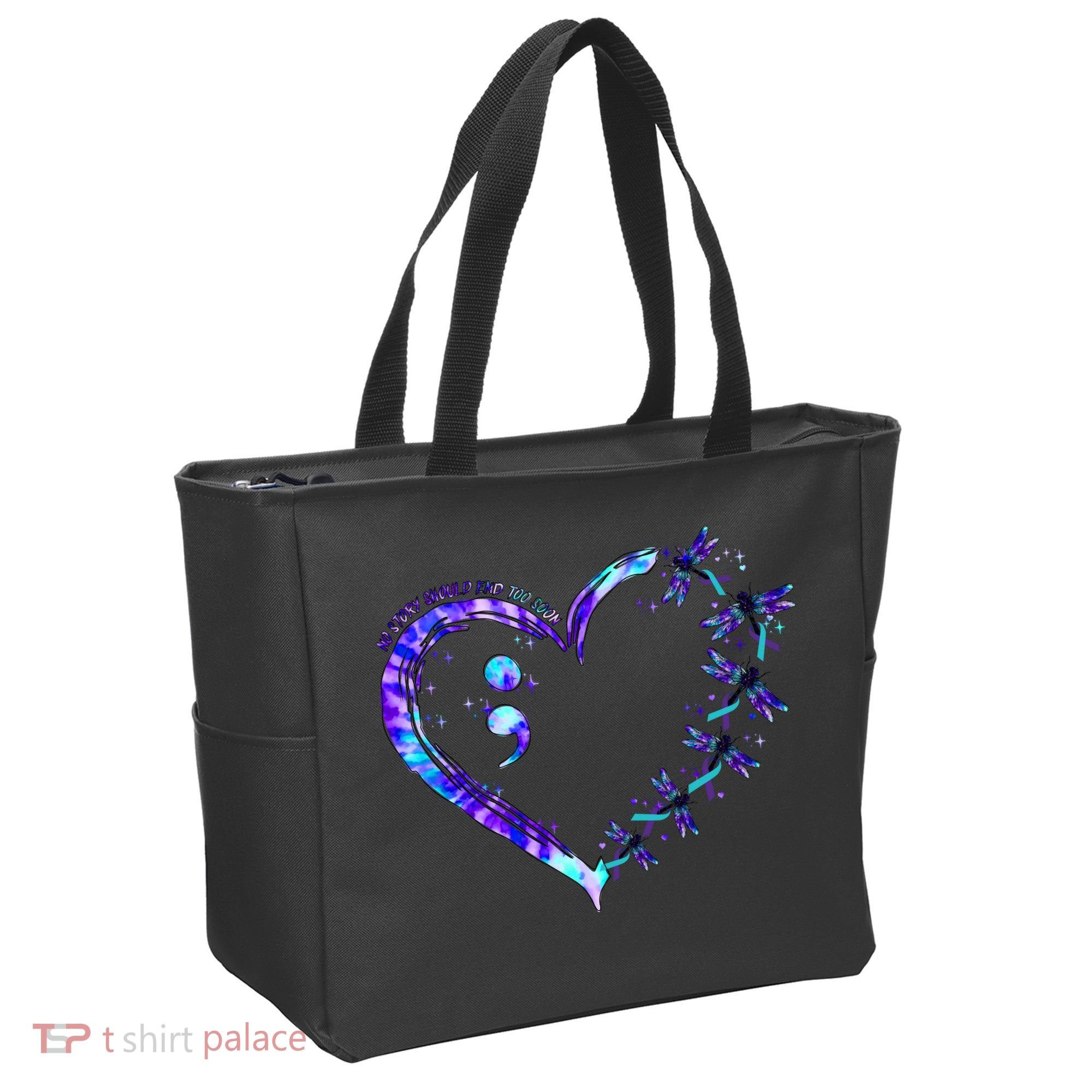 No Story Should End Too Suicide Prevention Awareness Tote Bag