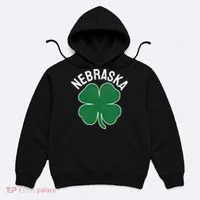 Nebraska Shamrock St. Patrick's Day Saint Paddy's Irish Hoodie thumb 0