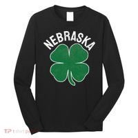 Nebraska Shamrock St. Patrick's Day Saint Paddy's Irish Long Sleeve Shirt thumb 0