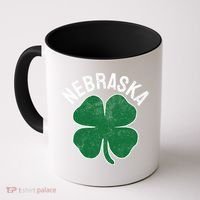 Nebraska Shamrock St. Patrick's Day Saint Paddy's Irish Coffee Mug thumb 0