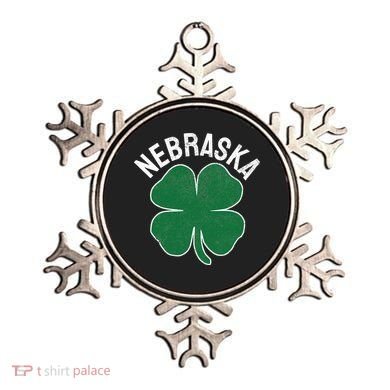 Nebraska Shamrock St. Patrick's Day Saint Paddy's Irish Ornament