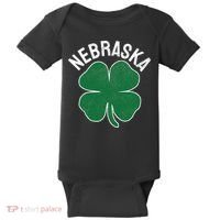 Nebraska Shamrock St. Patrick's Day Saint Paddy's Irish Baby Bodysuit thumb 0