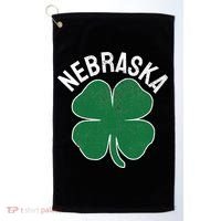 Nebraska Shamrock St. Patrick's Day Saint Paddy's Irish Golf Towel thumb 0