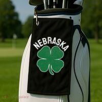 Nebraska Shamrock St. Patrick's Day Saint Paddy's Irish Golf Towel thumb 2