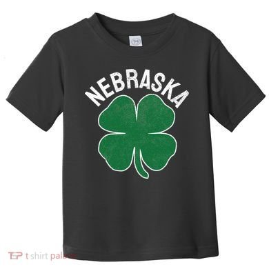 Nebraska Shamrock St. Patrick's Day Saint Paddy's Irish Toddler T-Shirt