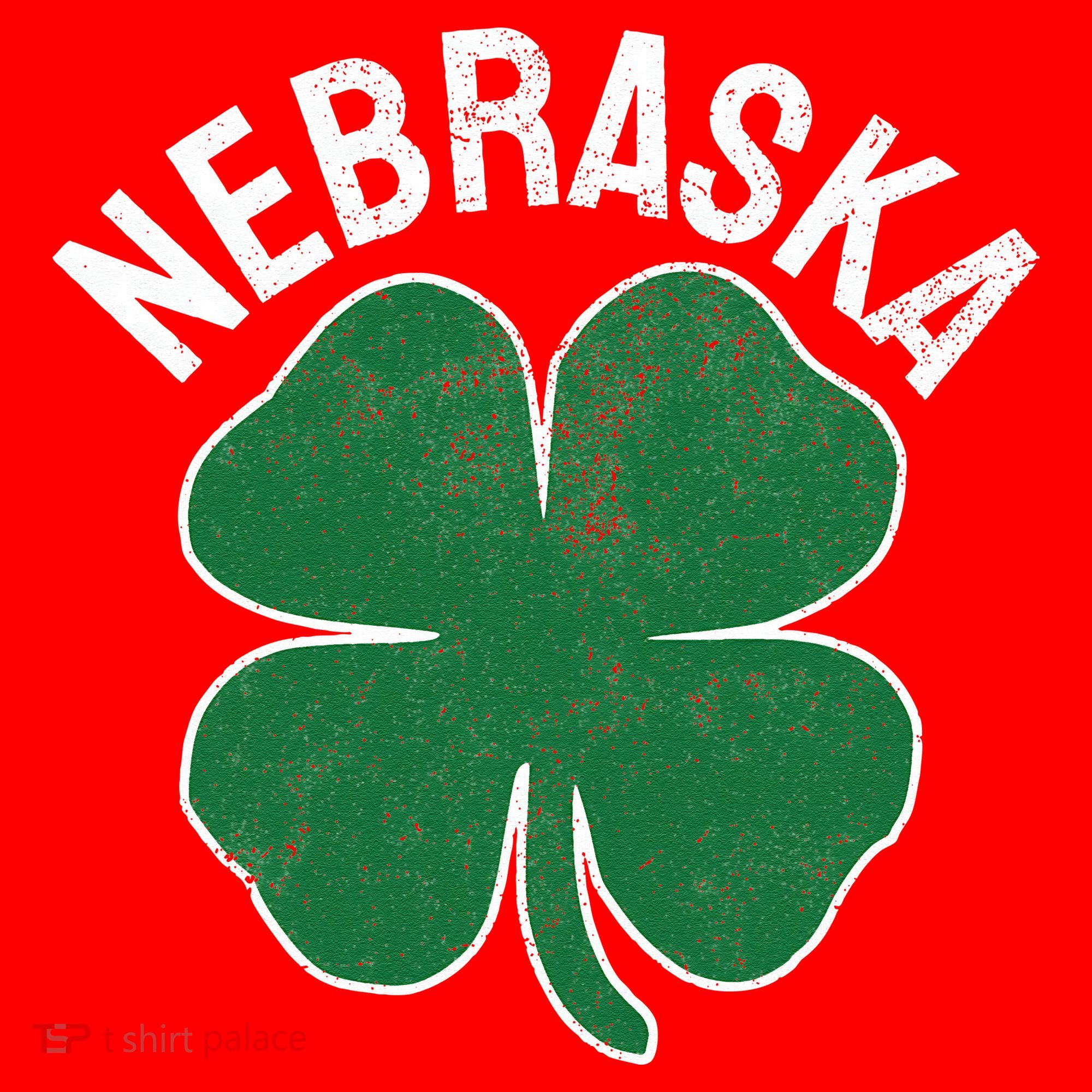 Nebraska Shamrock St. Patrick's Day Saint Paddy's Irish Santa Hat