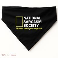 National Sarcastic Society USA-Made Doggie Bandana thumb 0
