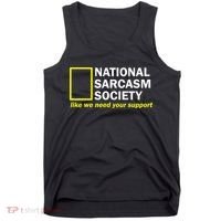 National Sarcastic Society Tank Top thumb 0