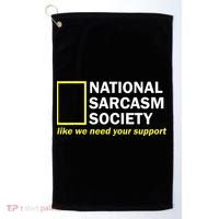 National Sarcastic Society Golf Towel thumb 0