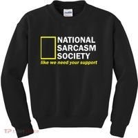 National Sarcastic Society Kids Sweatshirt thumb 0