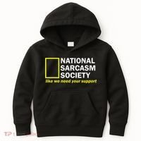 National Sarcastic Society Kids Hoodie thumb 0