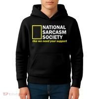 National Sarcastic Society Kids Hoodie thumb 4