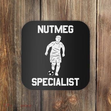 Nutmeg Soccer Saying Nutmeg Specialist Coaster